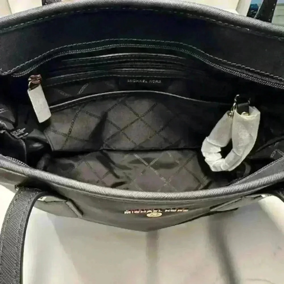 NWOT Michael Kors Eva Small Nylon Gabardine Top-Zip Tote Bag - Picture 8 of 13